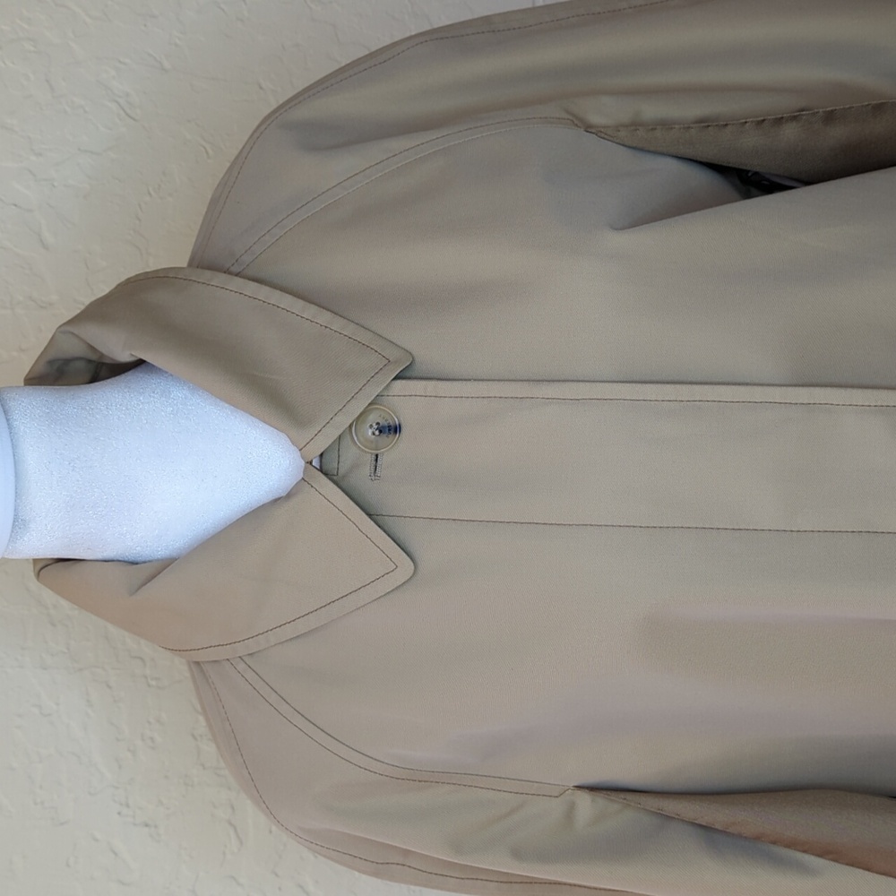 Burberry Runway Collection Pale Honey Scarf-Layer Trench Coat Size 6 - Picture 10 of 17